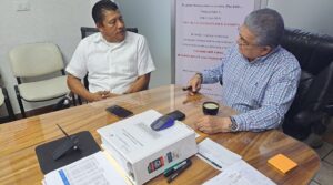 Trabajos de supervisión en la Cisterna de Pomoca